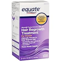 Equate Hair Regrowth Topical Solution for Women, 3ct