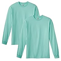 American Apparel Unisex Heavyweight Cotton Long Sleeve T-Shirt, Style G1304, 2-Pack
