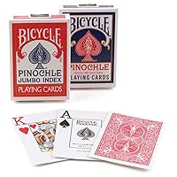 Bicycle Pinochle Jumbo Playing Cards (Pack of 12)