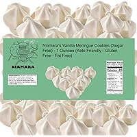 Niamara's Vanilla Meringue Cookies - 1 oz, Sugar-Free, Keto, Gluten-Free, Fat-Free, Low-Carb