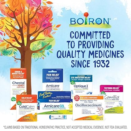 Boiron ColdCalm Tablets for Relief of Common Cold Symptoms Such as Sneezing, Runny Nose, Sore Throat, and Nasal Congestion - Non-Drowsy - 60 Count