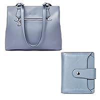 BOSTANTEN Women Handbag Genuine Leather Shoulder Bag Soft Designer Top Handle Purses and Leather Wallet RFID Blocking Small Bifold Zipper Pocket Wallet