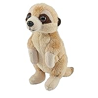 Wild Republic Pocketkins Eco Meerkat, Stuffed Animal, 5 Inches, Plush Toy, Made from Recycled Materials, Eco Friendly