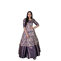 Suckle Women's Sequence Embroidered Georgette Lightweight Comfortable Regular Fit Casual Wear Dress (BG4)