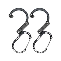 GEAR AID HEROCLIP (Mini) Carabiner Gear Clip and Hook, for Hanging Bags, Purses, Lanterns, Strollers, Tools, Helmets, Water Bottles, and More