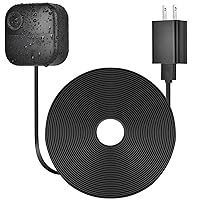 ALERTCAM 25ft/7.5m Power Cable Compatible with All-New Blink Outdoor 4 (4th Gen), Weatherproof Outdoor USB Charging Cable for Blink Outdoor 4, Long Type C Flat Power Cord - Black