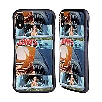 Head Case Designs Officially Licensed Jaws Collage Art Graphics Hybrid Case Compatible with Apple iPhone XR