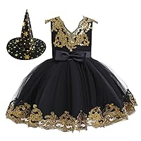 Summer Clothes for Toddler Girls Girls Party Halloween Dress+Hat Pageant Gown Girls Dress&Skirt Toddler 5t Dresses