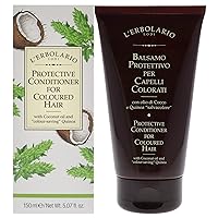 L'Erbolario Protective Conditioner for Coloured Hair - Conditioner for Oily Hair - Detangles Your Hair Easily - Deep Conditioner for Dry Damaged Hair - Leaves Strands Shinier and Fuller - 5.07 oz