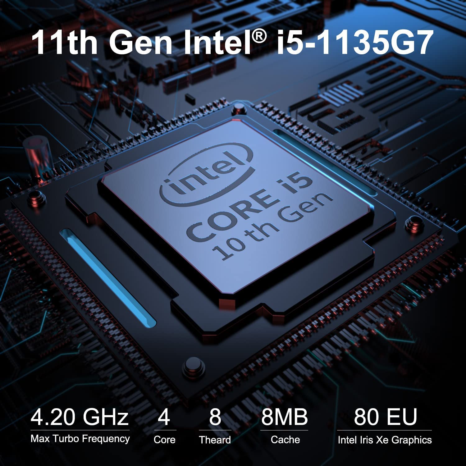 Intel NUC 11 Mini Desktop 2022-4-Core Core i5-1135G7 Iris Xe Graphics - 16GB DDR4 SDRAM 1TB SSD 1TB HDD - HDMI 2.0 Wi-Fi Bluetooth 5 Windows 10 Pro - 32GB USB