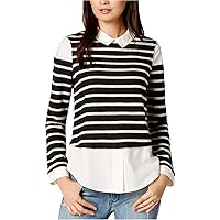 Womens Layered Knit Blouse