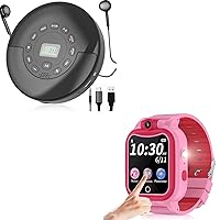 Bluetooth CD Player Portable and Kids Smart Watch Girls 3-10 Years