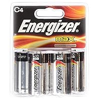 Energizer Max C Cell Alkaline Battery, 16 Batteries (4 X 4 Count Packs)