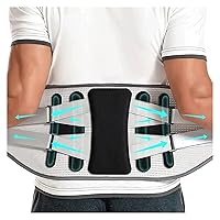 Lumbar Support Belt Disc Herniation Orthopedic Strain For Back Posture Spine Decompression Brace Dropshipping (Color : Gray, Size : Medium)
