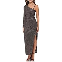 GUESS Women's Foil Knit One Shoulder Dress