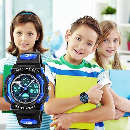 ATIMO LED Multi Function Waterproof Watch for Kids - Kids Gifts