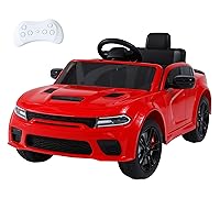 12V Kids Ride on Car W/Parents Remote Control,Powerful 2x390W Motor,Foot Pedal, 3 Speeds, USB,MP3, LED Lights, Safety Belt,Power Display,Slow Start,Four Wheel Suspension,for Kids Ages 3-8 Red