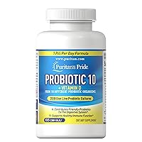 Puritan's Pride Probiotic 10 with Vitamin D to Support Immune Function* Capsule 120 Count