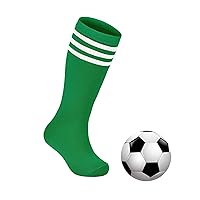 Zando Kids Soccer Socks Knee High Sock for Boys Girls Cotton Kids Youth Baseball Socks Breathable Boys Athletic Socks