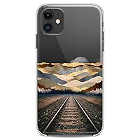 TPU Case Compatible with iPhone 15 14 13 12 11 Pro Max Plus Mini Xs Xr X 8+ 7 6 5 SE Railway Road Clear Cute Slim fit Beautiful Sunrice Flexible Cool Silicone Mountains Landscape Design Print