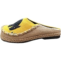 Naga Woven Fabric Unisex Shoes Handmade (Animals,Yellow) - Random Pattern