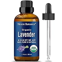Organic Lavender Essential Oil 30 ml - Natural Lavender Oil Essential Oil for Diffuser, Aromatherapy, Hair Care, Skin Care, Sleep - Aceite De Lavanda Organico - Organic Lavender Oil - Nexon Botanics