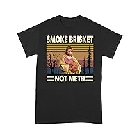 Funny Grilling T-Shirt Smoke Brisket NOT Meth Jesus Hug Brisket Meat