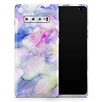 Light Blue 3123 Absorbed Watercolor Texture Vinyl Decal Wrap Cover Compatible with Samsung Galaxy S10 Plus (Screen Trim and Back Skin)