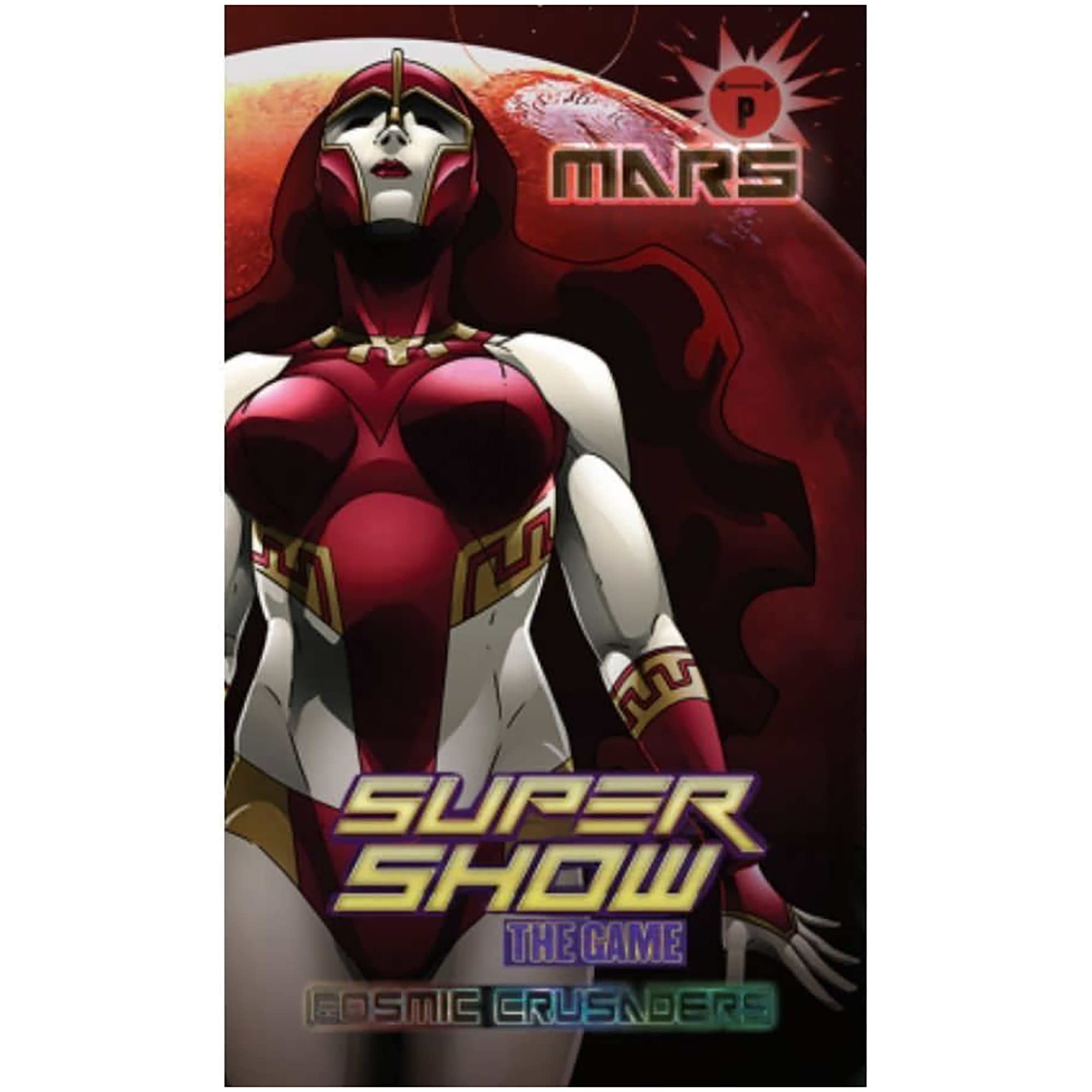 GTS Distribution   Supershow Cosmic Crusader: Mars - Wrestling Card and Dice Game. SRG Structure Deck. Ages 12+, 2-6 Players, 10 Min Game Play (SRG41100)