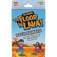 The Original The Floor is Lava! Rock Rumble Card Game - Matching Stacking Card Game 2-4 Players, Ages 5 and Up