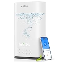 WELOV BoostMist Cool Mist Humidifier for Large Room, Smart Humidifier for Bedroom, 6L Home Humidifier for Plants, Quiet Ultrasonic Humidifier for Baby with APP/Voice Control, Auto Mode, H500 Pro