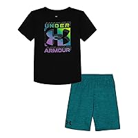 Under Armour Boys Short Sleeve Tee and Short Set, Lightweight and Breathable