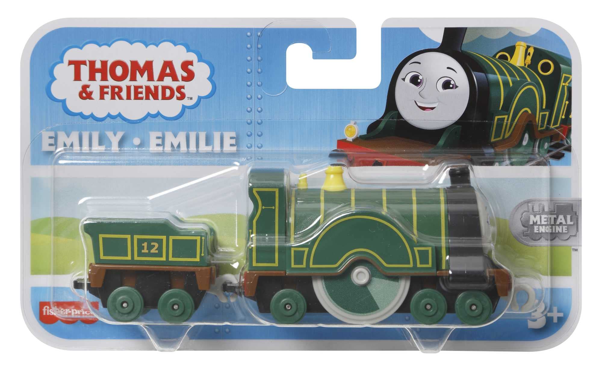 Thomas & Friends Trackmaster Emily Large Metallic Train Toy Train for Kids Ages 3 and Up