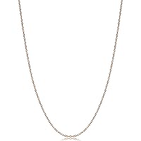 Rose Gold Plated Sterling Silver 1.2mm Round Cable Chain (24 inch)