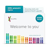 Ancestry Service - DNA Test Kit with Personalized Genetic Reports Including Ancestry Composition with 3000+ Geographic Regions, Family Tree, DNA Relative Finder and Trait Reports