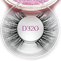 Private Label Custom Package Mink Eyelashes 3D Mink Lashes 20MM Real Mink Lashes Makeup Use Lash 3D (Color : D332)