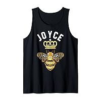 Joyce Name Joyce Birthday Gifts Queen Crown Bee Joyce Tank Top