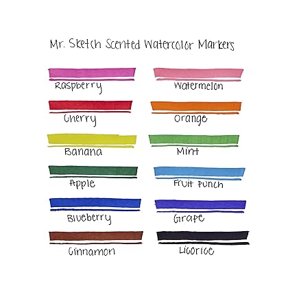 Sanford® Mr. Sketch® Watercolor Markers, Scented Assorted Colors, Set Of 12
