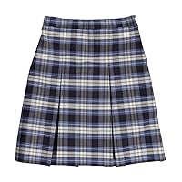 Cookie's Girls' 134 Box Pleated Skirt - Blue/White *Plaid #76*, 14