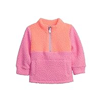 GAP Baby Girl's Sherpa Quarterzip Sweatshirt