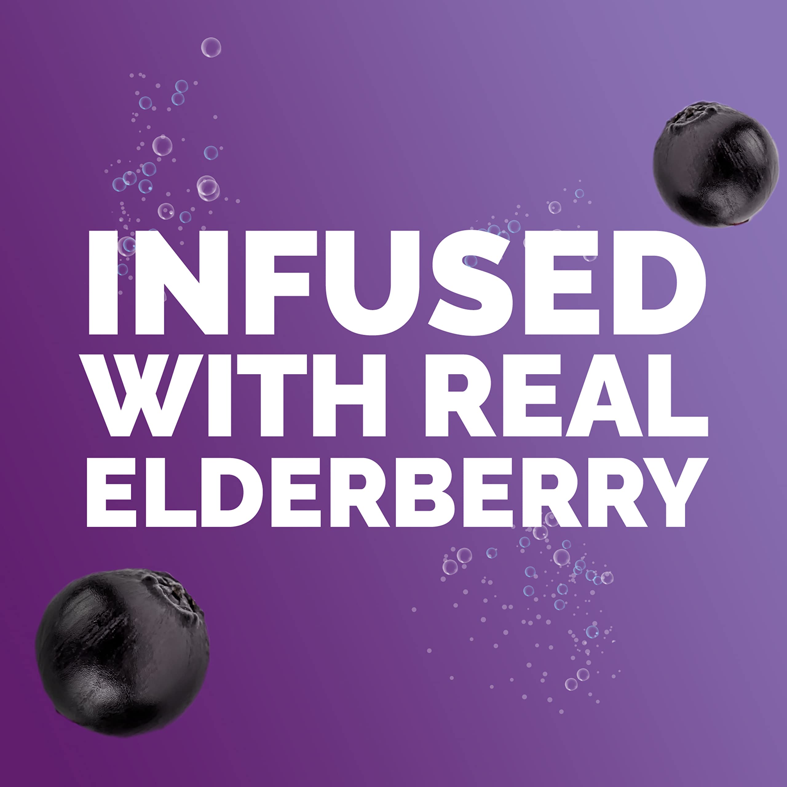 Emergen-C Immune+ Vitamin C 1000mg (18 Count, Elderberry) Dietary Supplement Fizzy Drink Mix Powder Packets