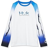 HUK Kids' Double Header Long Sleeve Shirt +Sun Protection