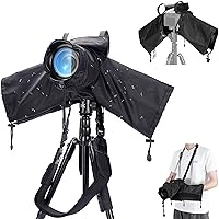 Camera Rain Cover with Openable Viewing Window & Strap Mountable Design,Waterproof Camera Raincoat Sleeve Protector for Canon Sony Nikon Fujifilm and More Mirrorless Digital Cameras with Lens up to 9