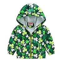 Kids Baby Windproof Coat Hooded Print Zipper Toddler Boys Autumn Jacket Boys Coat&jacket Kids Jacket