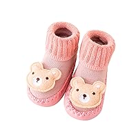 Girl Shoes Size 12 Autumn and Winter Boys and Girls Children Cute Socks Shoes Non Slip Indoor Boy Shoes
