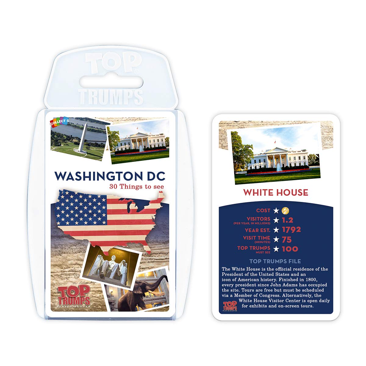 Red, White and Blue Top Trumps Card Game Bundle