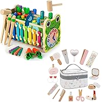 Wooden Montessori Toys Makeup Toyset Christmas Birthday Gift for Boys Girls