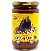 Caponatina Sicilian Eggplant Appetizer Antipasto, Imported from Sicily Italy, 10.5 oz