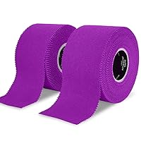 Meister Elite Athletic Tape - Breathable High-Adhesive Trainer's Tape - 2 Roll Pack - Purple