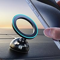 JOYROOM for MagSafe Car Mount, [Stronger Magnet] Magnetic Phone Holder for Car, All-Metal Magnet iPhone Car Holder for Dash, Fit for iPhone 15 14 13